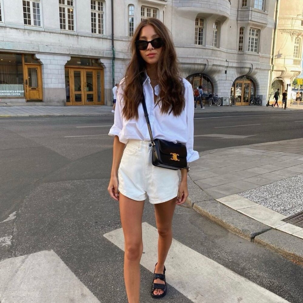 WeWoreWhat High Waisted Denim Shorts